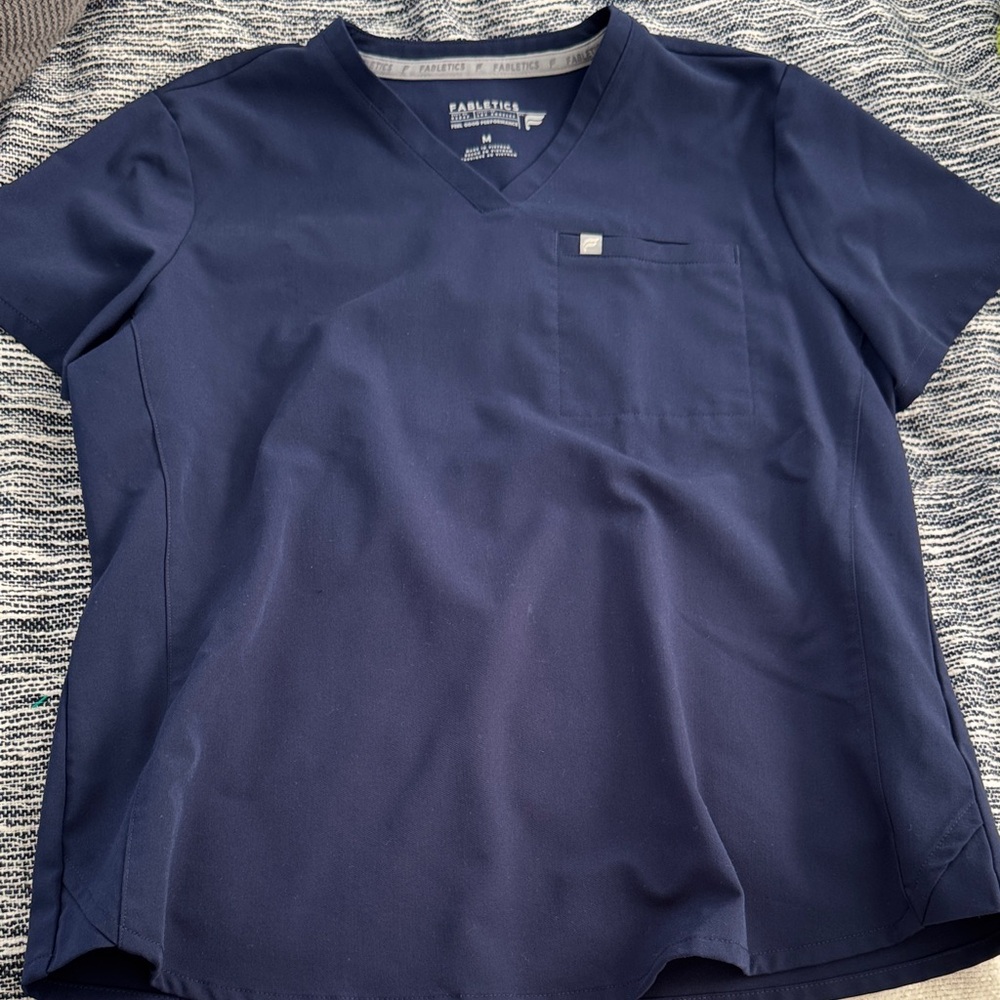 Fabletics Navy Short Sleeve Tee